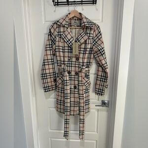 Burberry London Vintage Check Trench Jacket – Size L